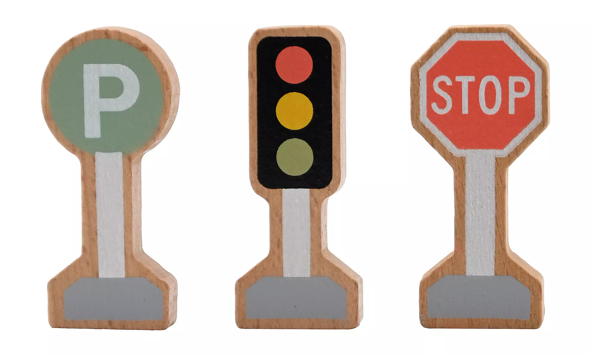 Coffret de 12 pièces dont 8 voitures et accessoires en bois, par WDK Partner - Image 2