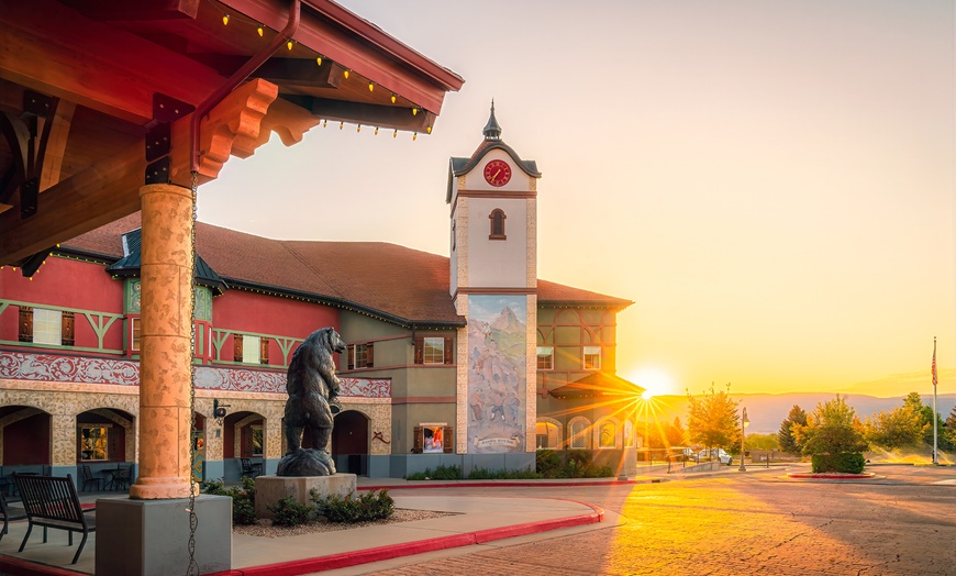 Image 13: Cozy alpine rooms, heated pool, and mountain views