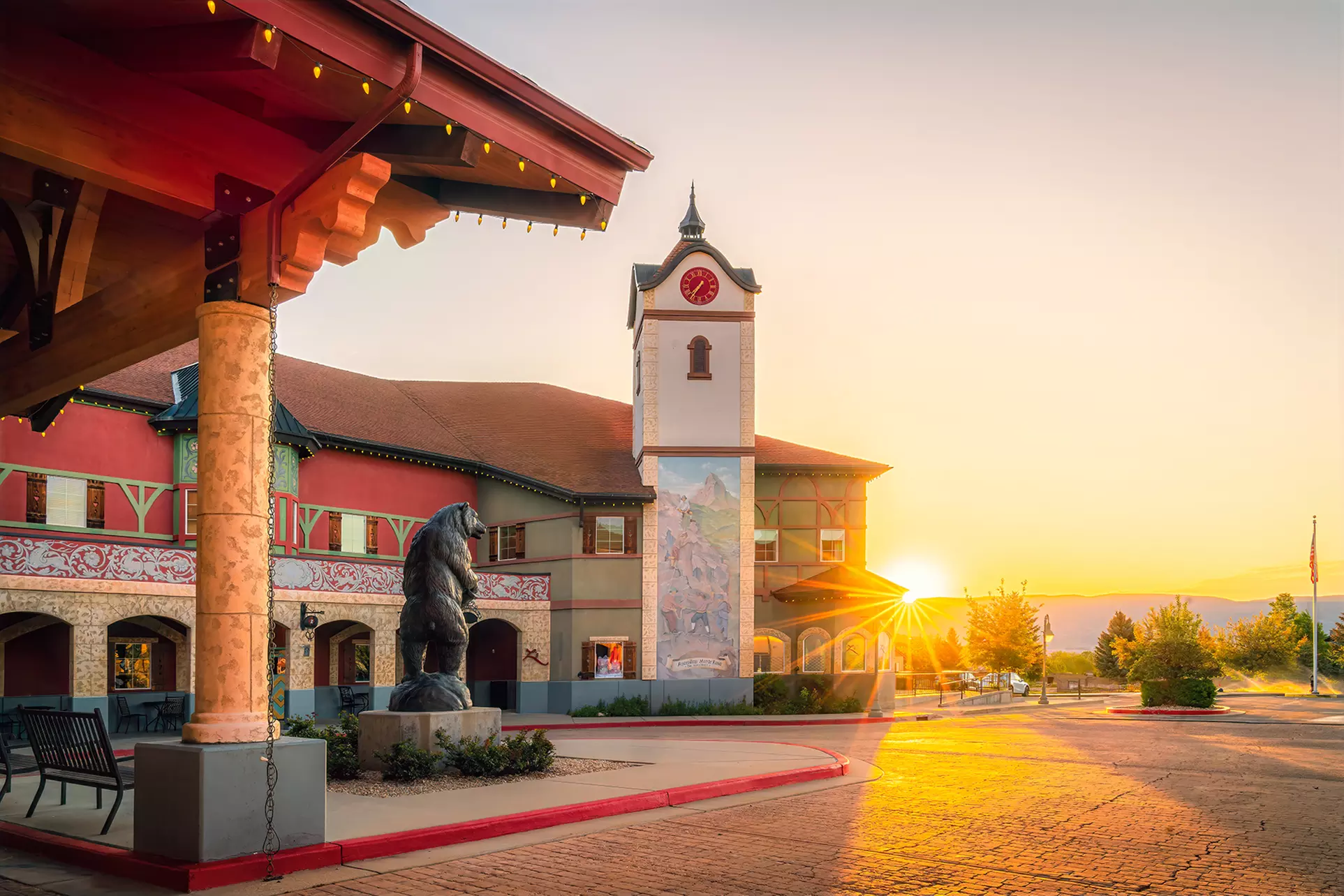Cozy alpine rooms, heated pool, and mountain views