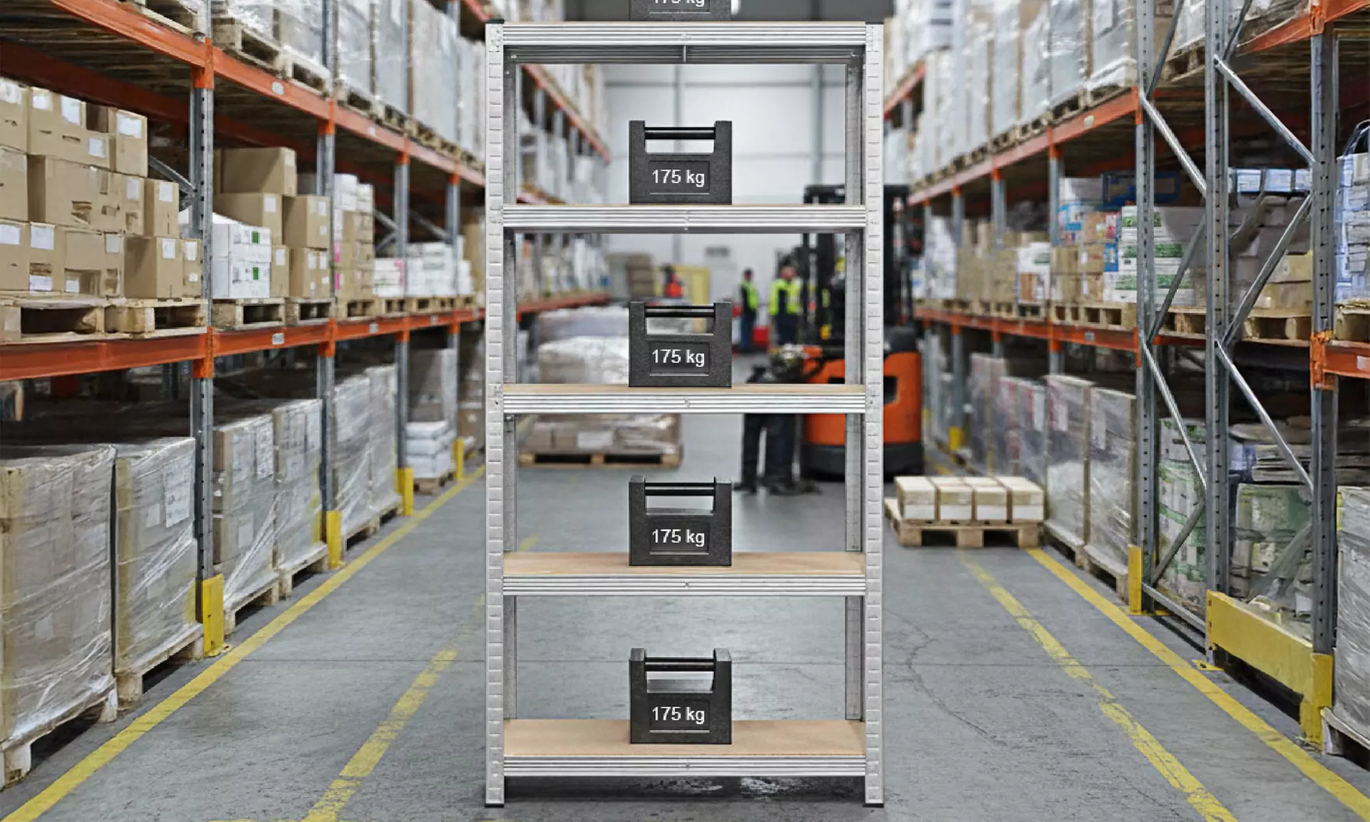 Lot de 2 étagères en métal