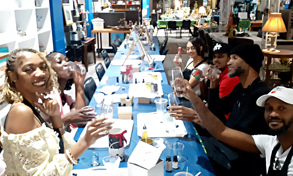 Get the Perfect Candle Pour Experience for 2, 4, or 6 w/ Optional Wine