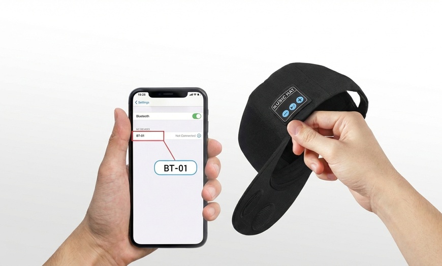 Image 5: Outdoor Sports Bluetooth Headphone Sun Hat 
