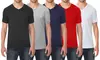3-Pack Men's Short Sleeve V-Neck Cotton-Stretch Tee (S-2XL)