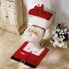 Image 3: 4 Pcs Christmas Toilet Bathroom Decoration Set in 4 Styles 