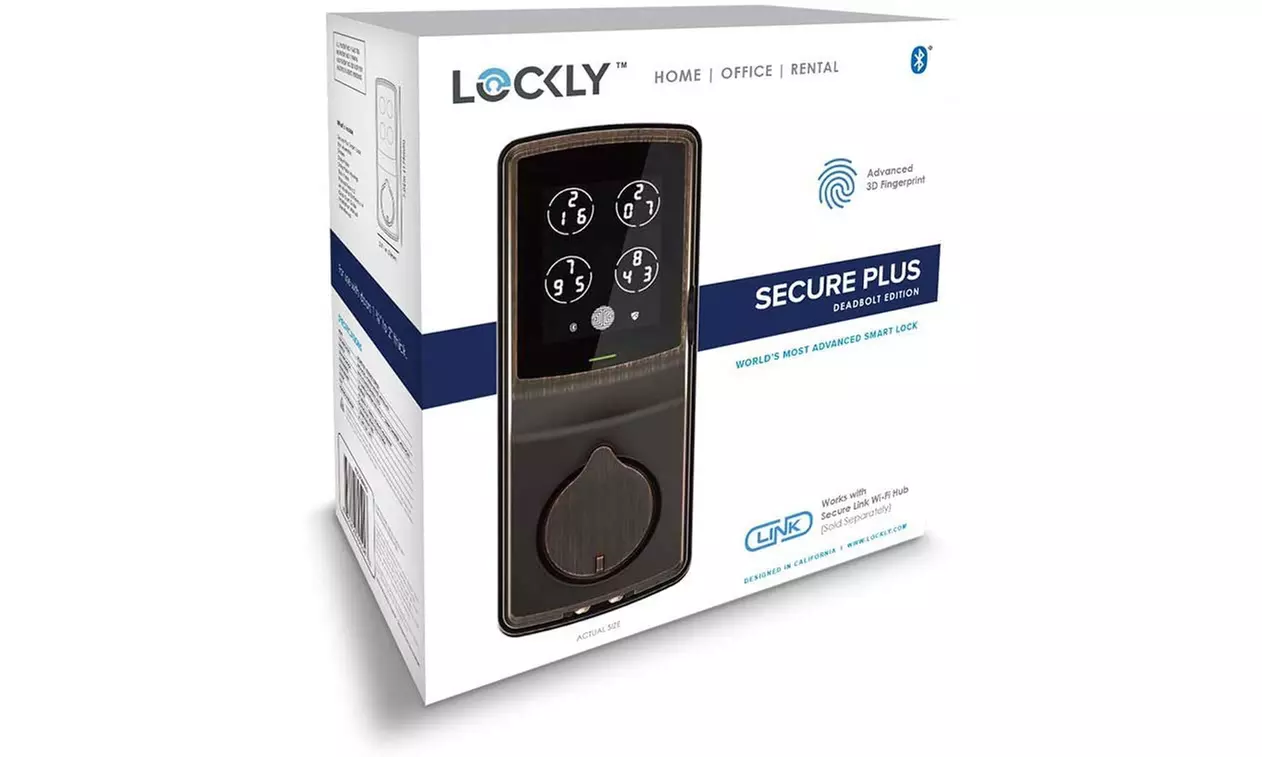Lockly PGD728F Bluetooth Smart Door Lock Keypad with Fingerprint Reader - Image 7