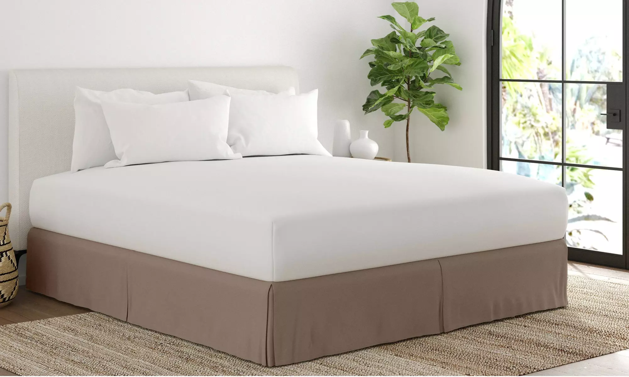 Merit Linens Premium Pleated Dust Ruffle Bed Skirt in 13 Colors