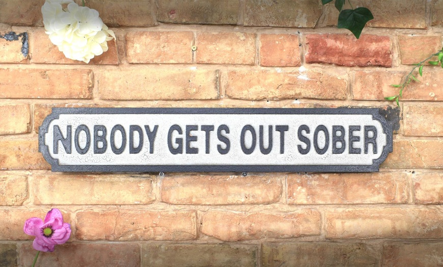 Image 3: Novelty Vintage-Style Wall Sign