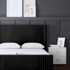 Image 7: Elara Winged Panel Bed in Various Sizes and Colours
