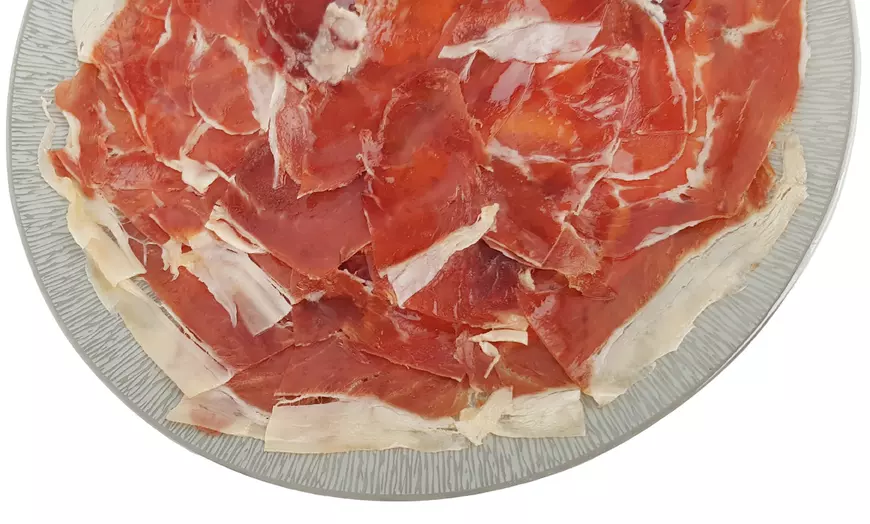 Image 3: 1 of 2 mini Serrano hammen met houder en mes