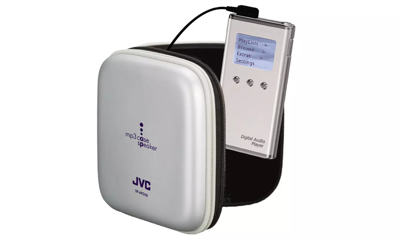 JVC Portable Music Device Case with Built-in Speaker - Primary Image