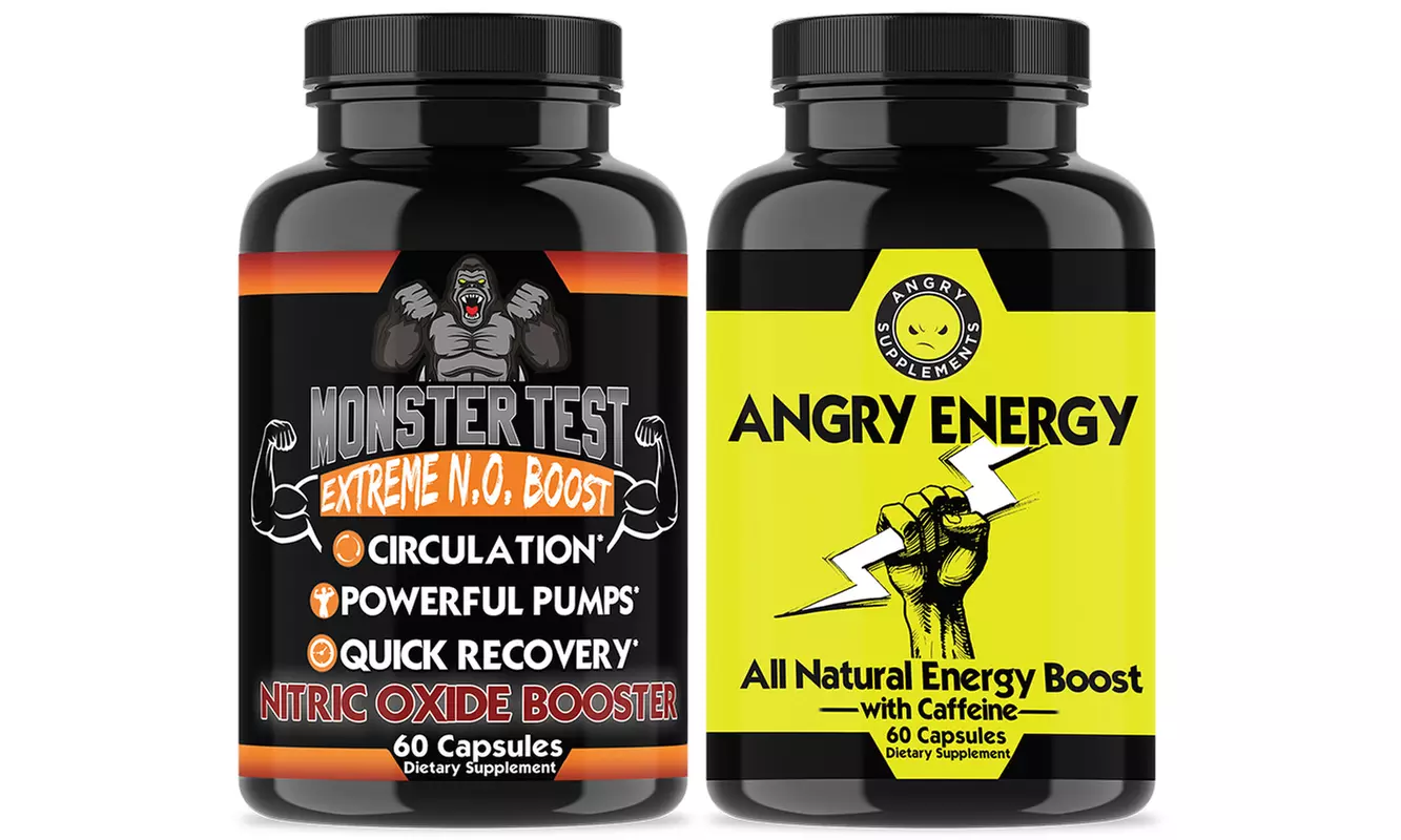 Monster Nitric Oxide Booster and Angry Energy (2-Pack) - Primary Image