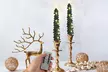 4-Pack of Christmas Tree Flameless Taper Candles with Remote Timer - Image 5
