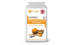 120 Capsules of Organic Turmeric Supplement