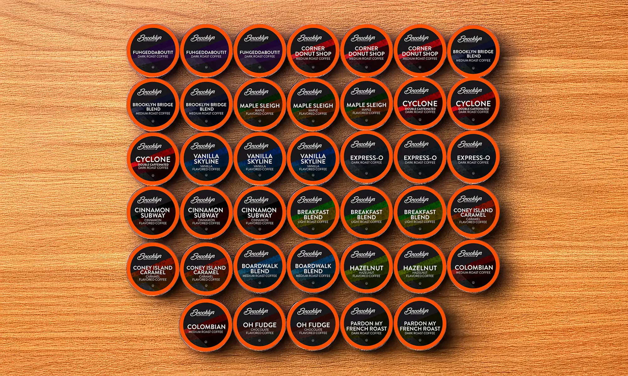 Brooklyn Beans Assorted Variety Pack for Keurig K-Cup Brewers, 40 Count