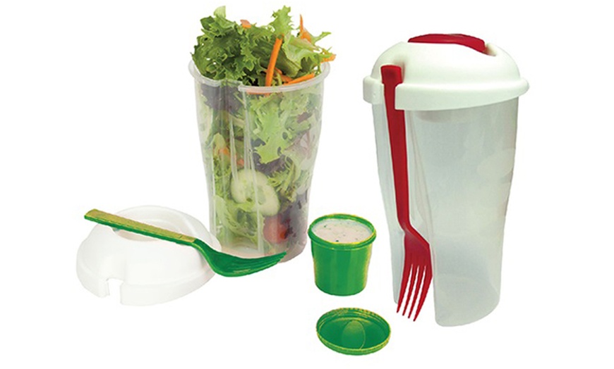 Image 1: Two Fresh Salad-to-Go Cups