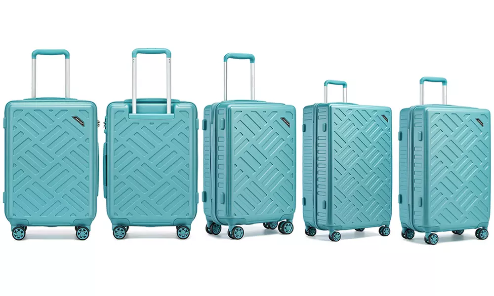 1x oder 3x KONO Hartschalen-Koffer mit geometrischem Muster