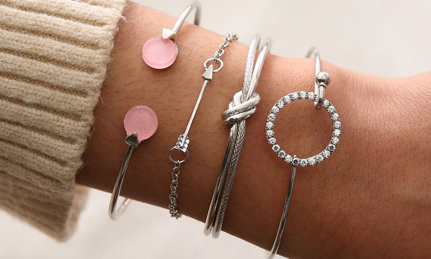 Image 5: 1 ou 2 ensembles de bracelets 4 pièces pour femmes