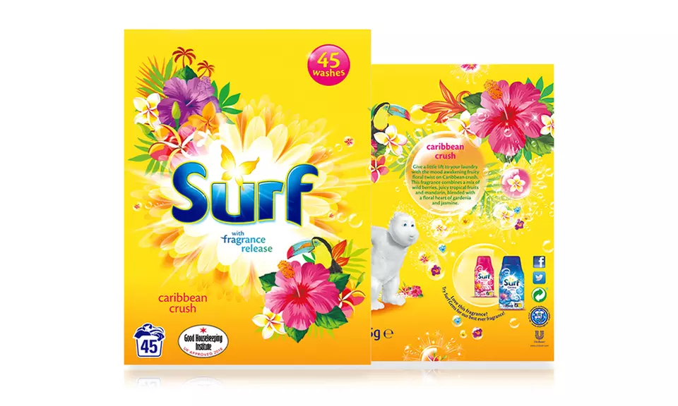 Surf Laundry Powder, Up to 45 Washes - Second Medium