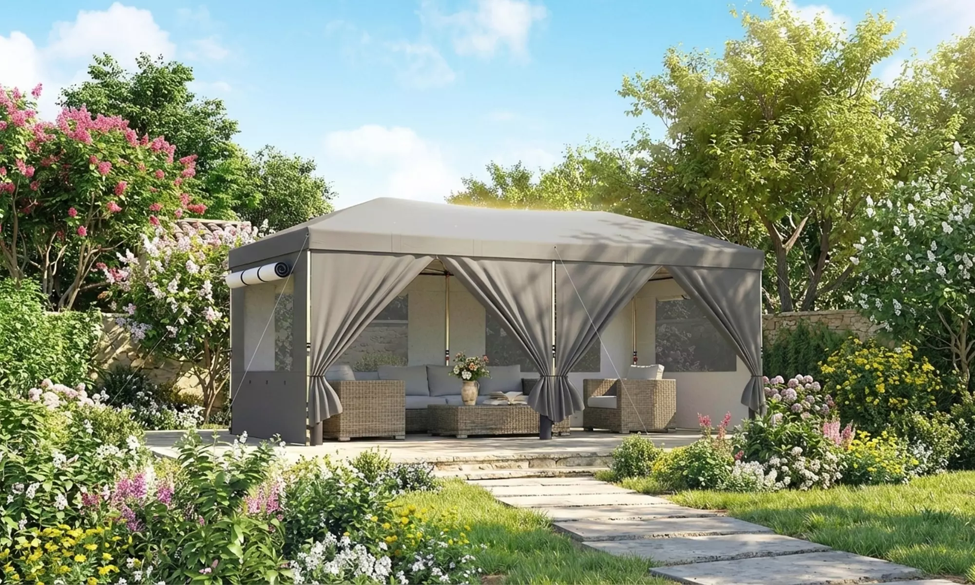 Outsunny 3m x 6m Pop Up Gazebo