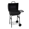 Image 7: Outdoor Garden Trolley Barrel Charcoal Grill with Temperature Control