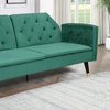 Image 11: Malmo Plush Velvet Sofa Bed