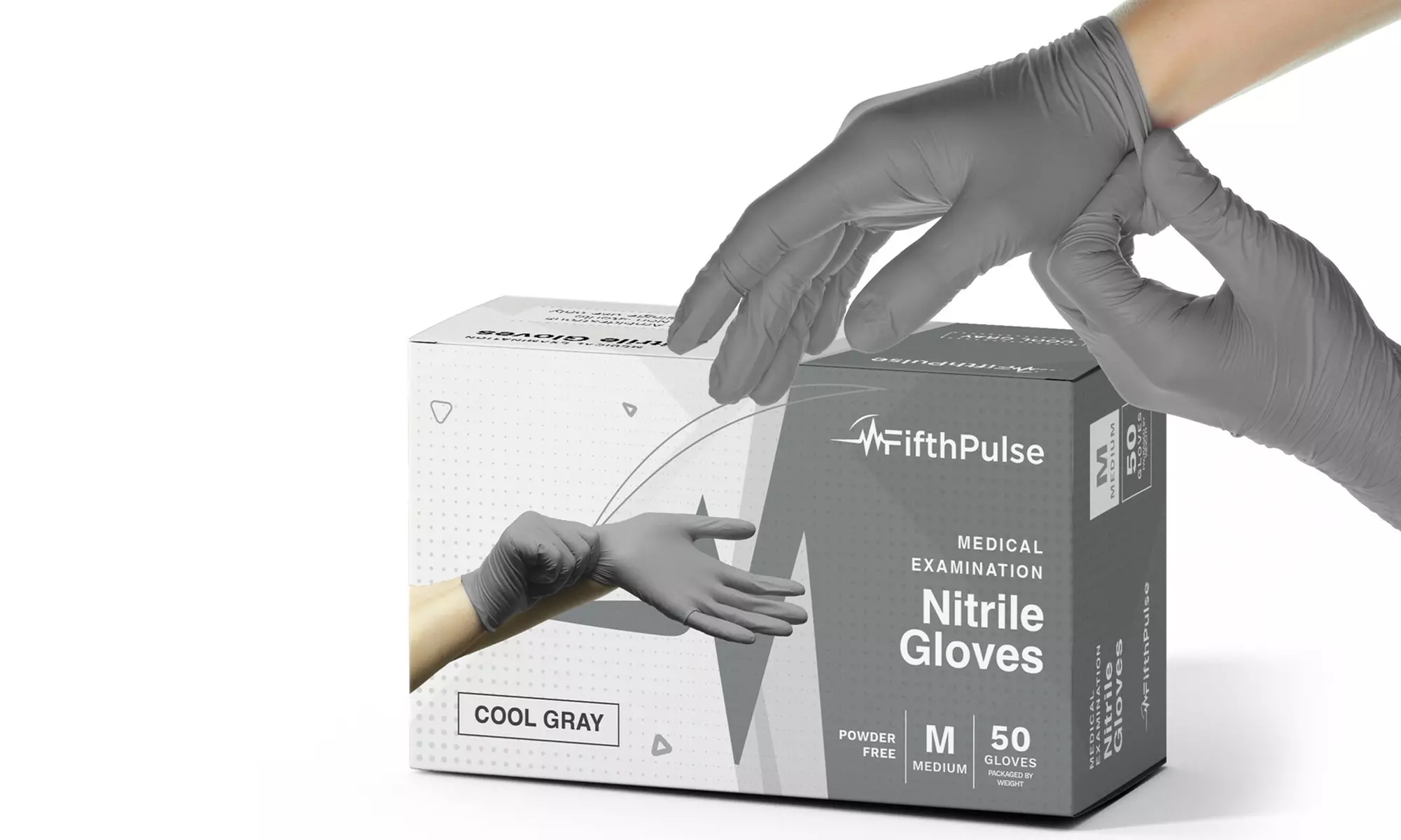 Fifth Pulse Nitrile Exam Latex Free and Powder Free Gloves - Box of 50