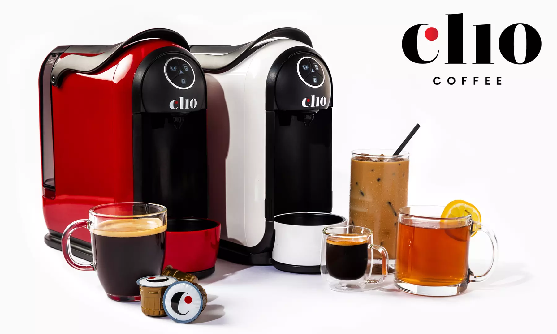 1 Month Subscription to Clio Coffee with Coffee Brewer and 30 or 60 Coffee Pods (Up to 44% Off) - Primary Image