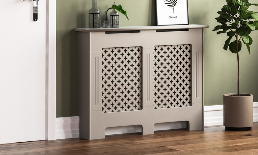 Image 2: Vida Designs Grey Radiator Cover