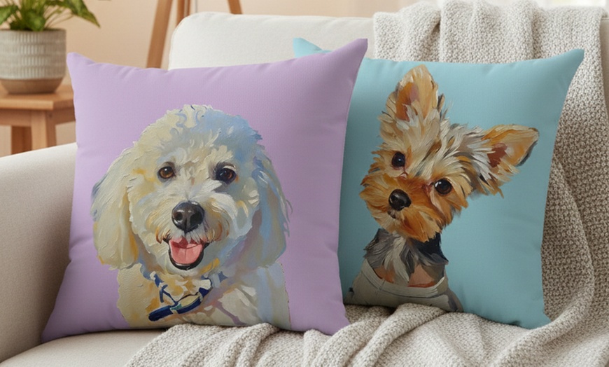 Image 4: 76% Off Personalized Pet Portrait Pillow from Justyling