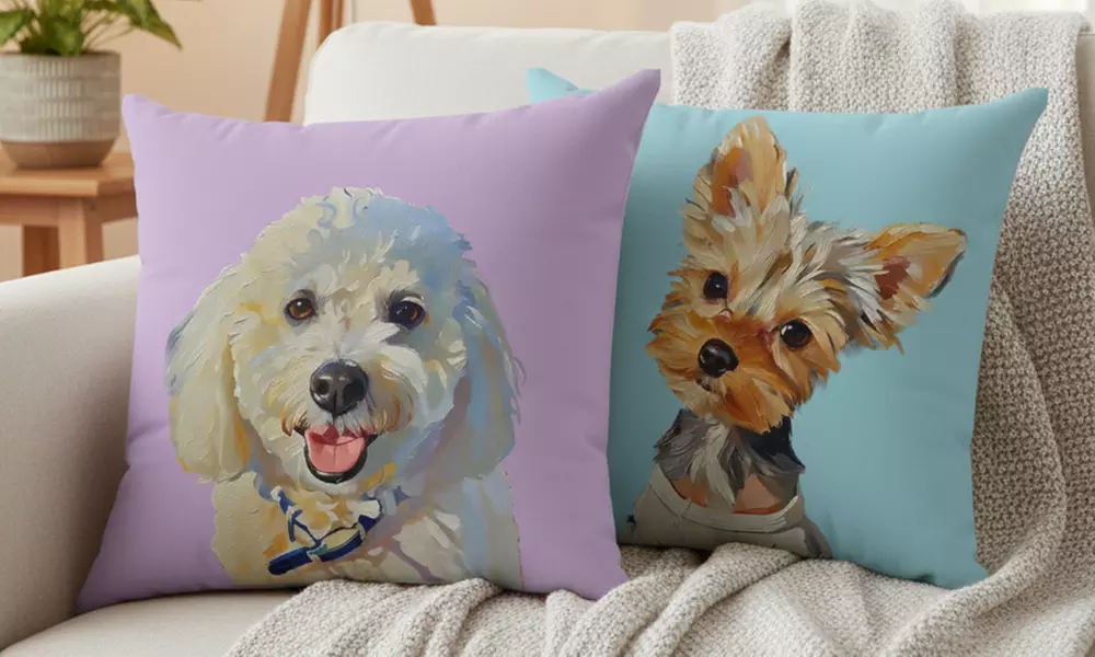 76% Off Personalized Pet Portrait Pillow from Justyling