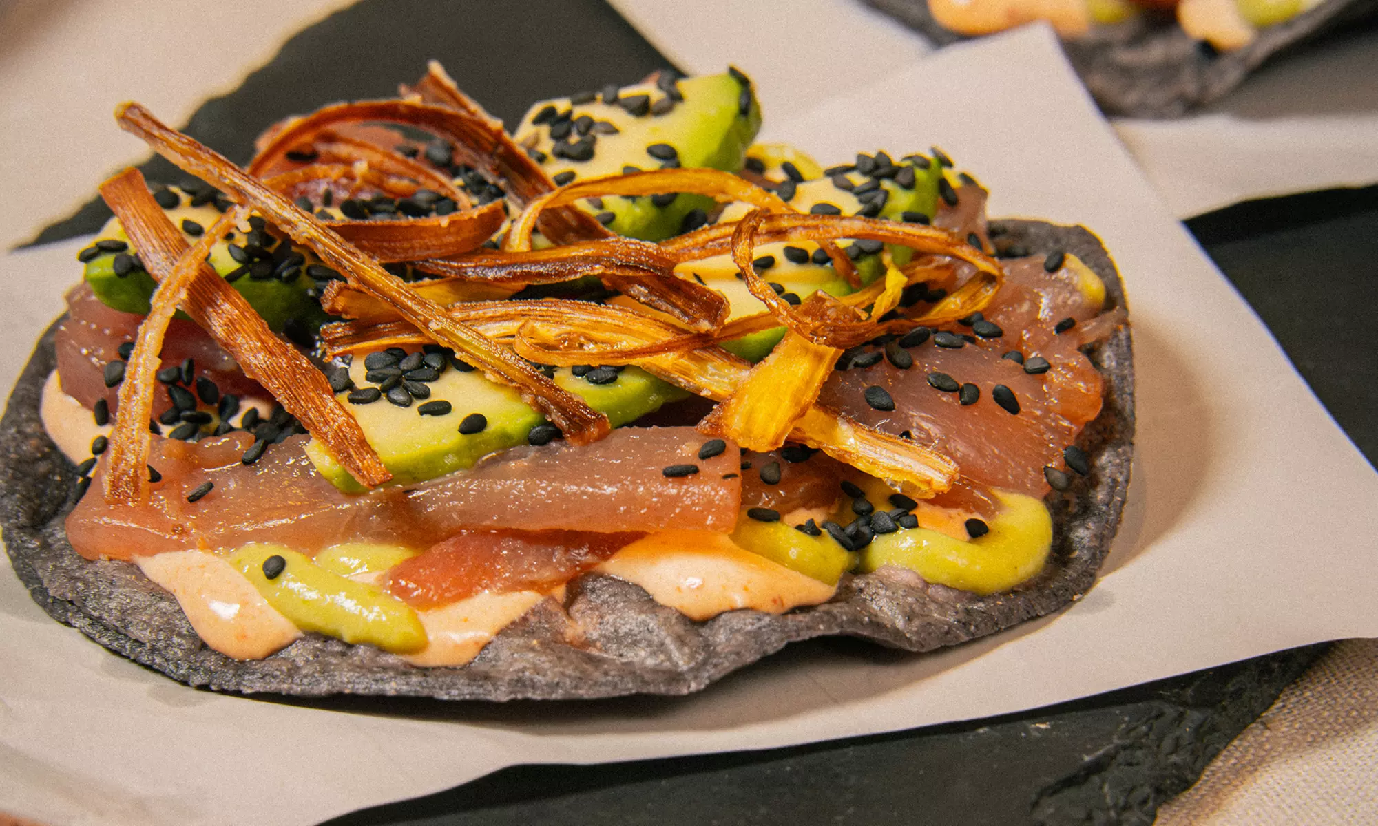 Menú mexicano para 2 o 4 personas con platos, bebidas y cócteles