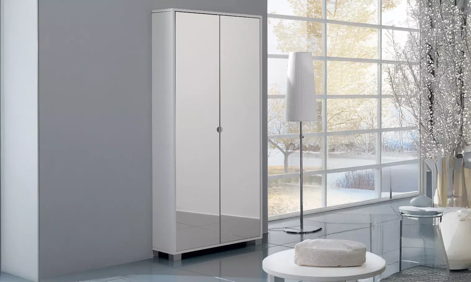 Kast met 2 spiegeldeuren van het merk Sarmog