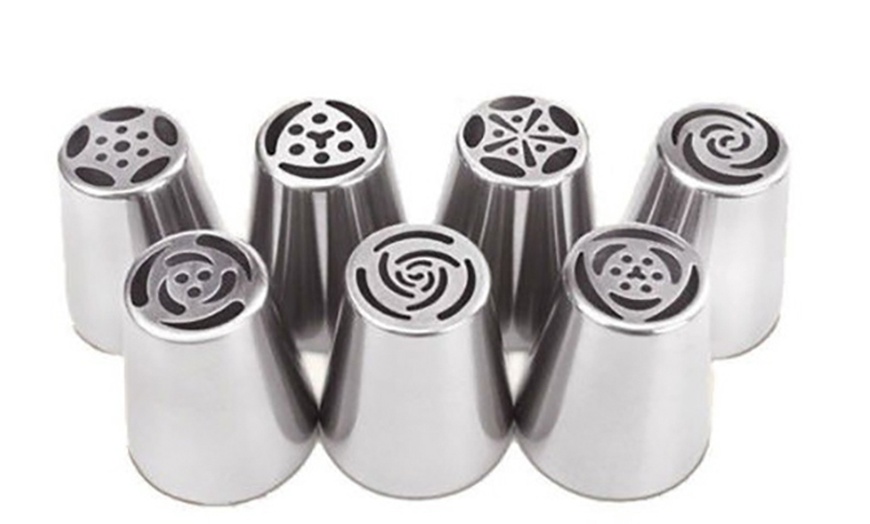 Image 2: Set of 7 Easy Flower Icing Tips