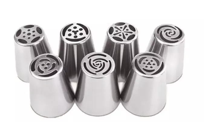 Set of 7 Easy Flower Icing Tips