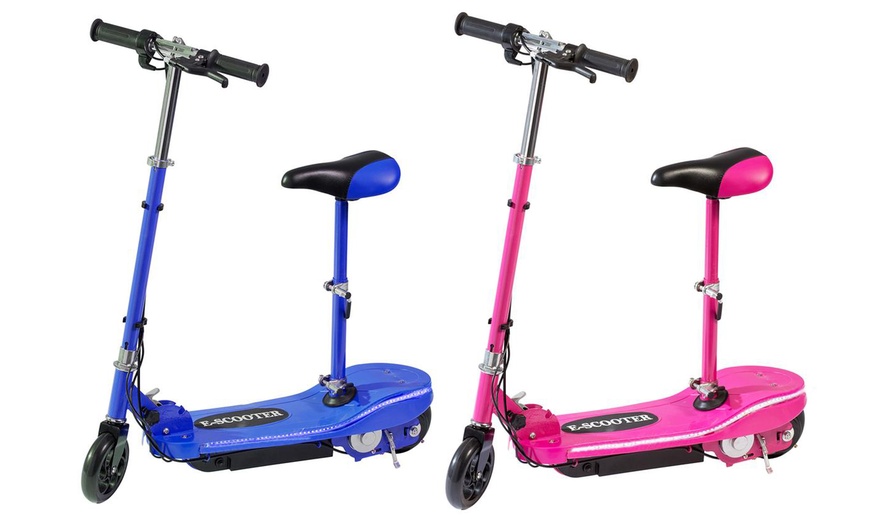 Pink electric scooter clearance with seat