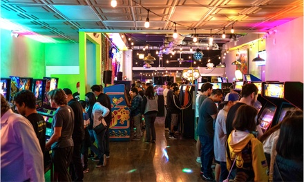 1 Person: 2-Hour Arcade Play Pass, valid Any Day - Neon Retro Arcade - Pasadena