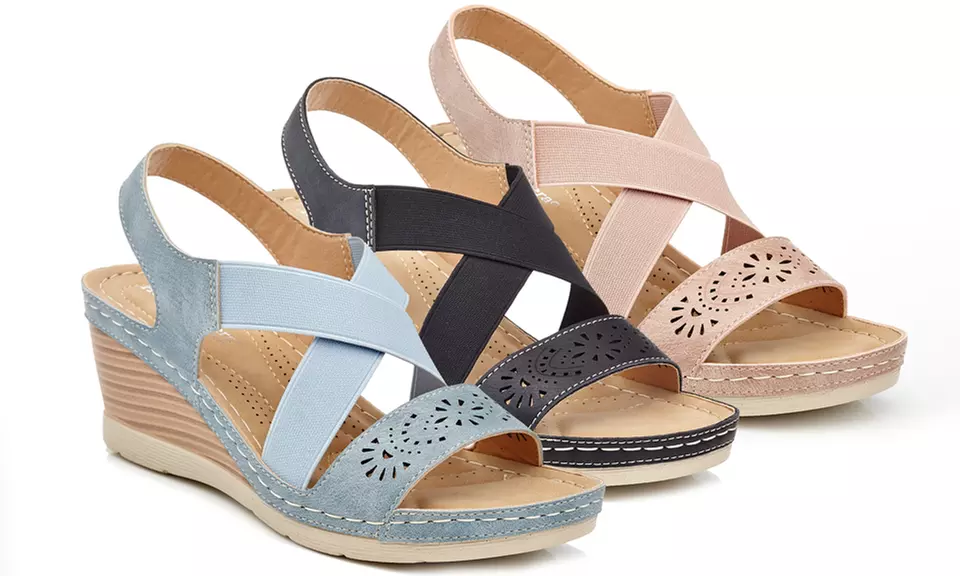 Henry Ferrera Women's Comfort Wedge Sandals - Primary Image