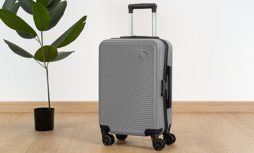 Image 26: ABS handbagage trolleykoffer in 10 kleuren