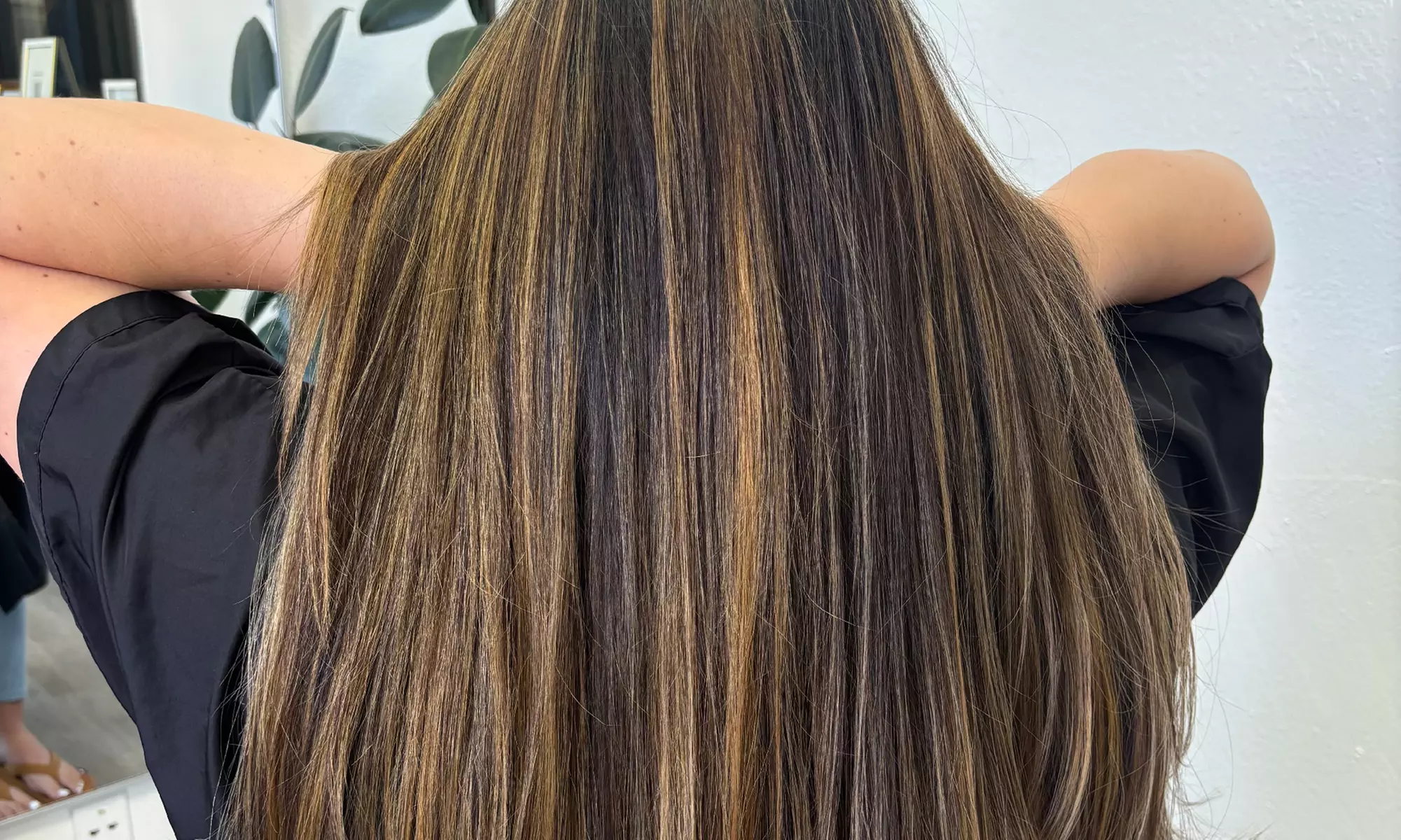 Haircut, Conditioning & Blowdry + Single Color or Half/Full Highlights