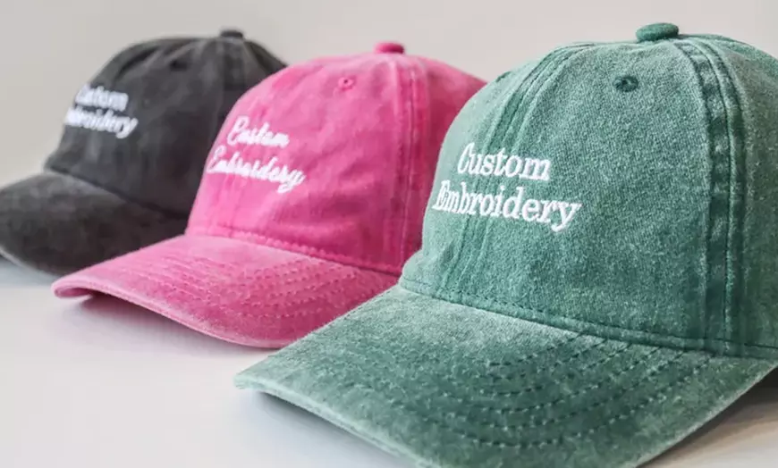 Image 3: Get a Custom Embroidered Hats with Unique Designs!