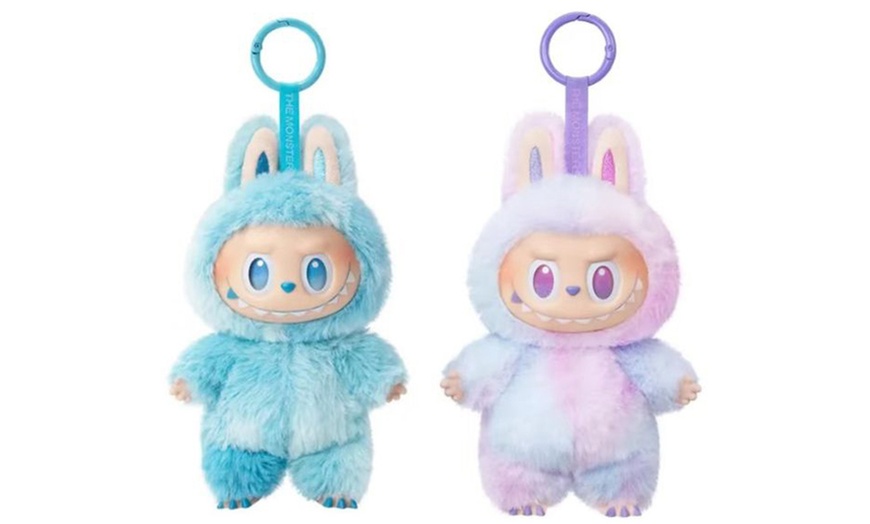 Image 11: Porte-clés peluche inspirée de l'univers Labubu
