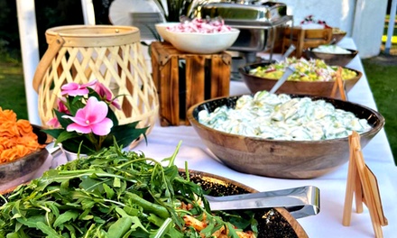 Gaumendisco Berlin: 3 Std. Buffet inkl. Getränkeflat & DJ ROBSN Live für 1 Person - Ars Vini  Fährhaus Saatwinkel