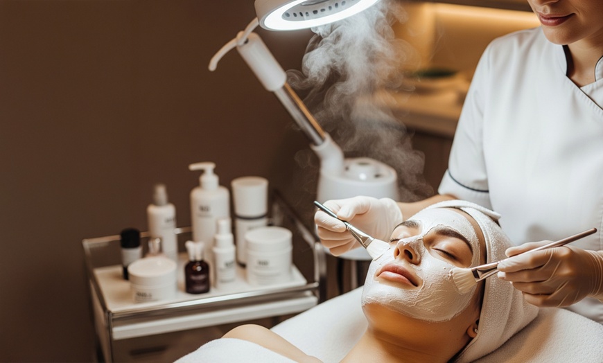 Image 2: Triple Water Peel Facial with LED Therapy or Face & Head Massage