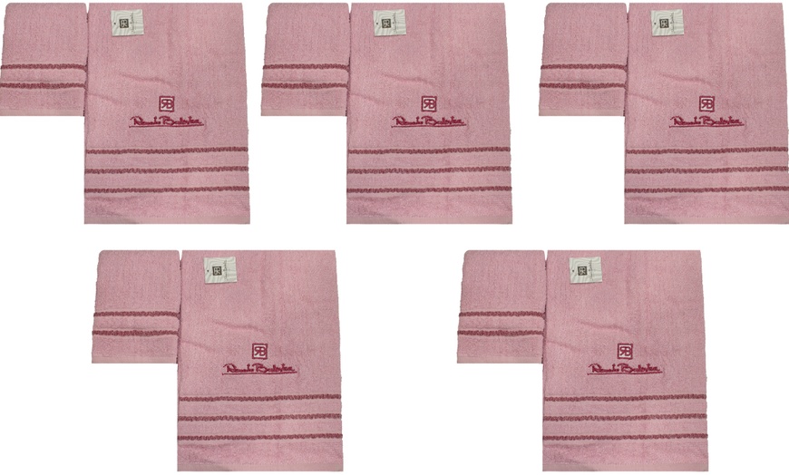 Image 23: 3 ou 5 ensembles de 2 serviettes Renato Balestra
