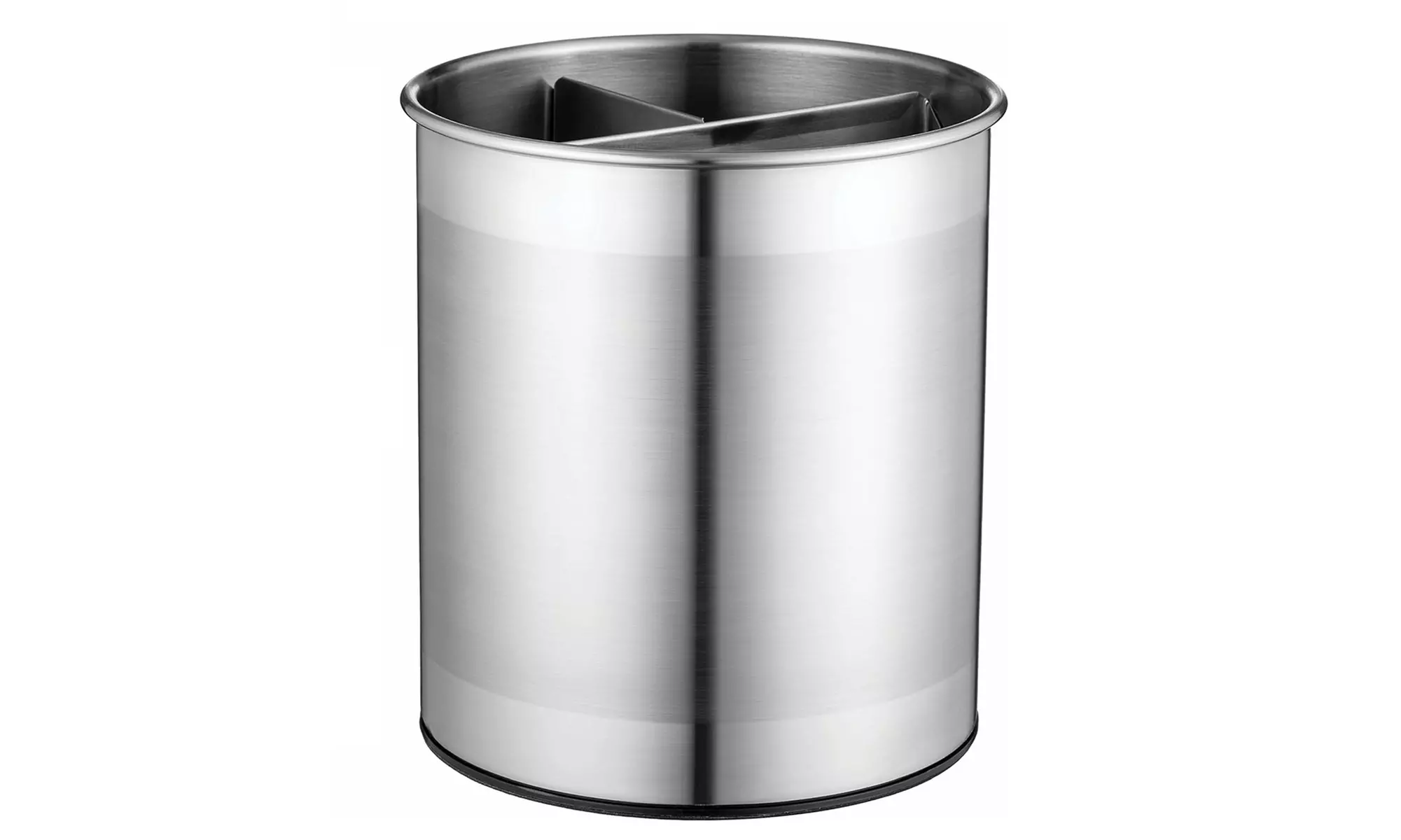 Up to 3-Pack Rotating Stainless Steel Utensil Holder with Removable Divider