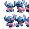 Image 2: Six pieces of Stitch-Inspired Cartoon Figurines Set