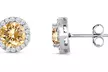 Sterling Silver 3.00 CTTW Cubic Zirconia Halo Studs - Second Medium