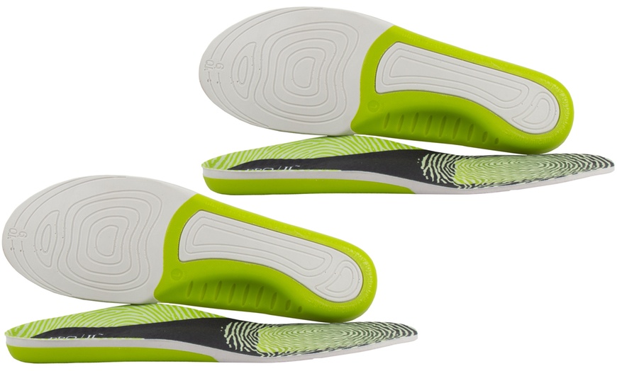 Image 1: 2 Pack Orthotic Memory Foam Insoles with Rigid Base Plantar Fasciitis