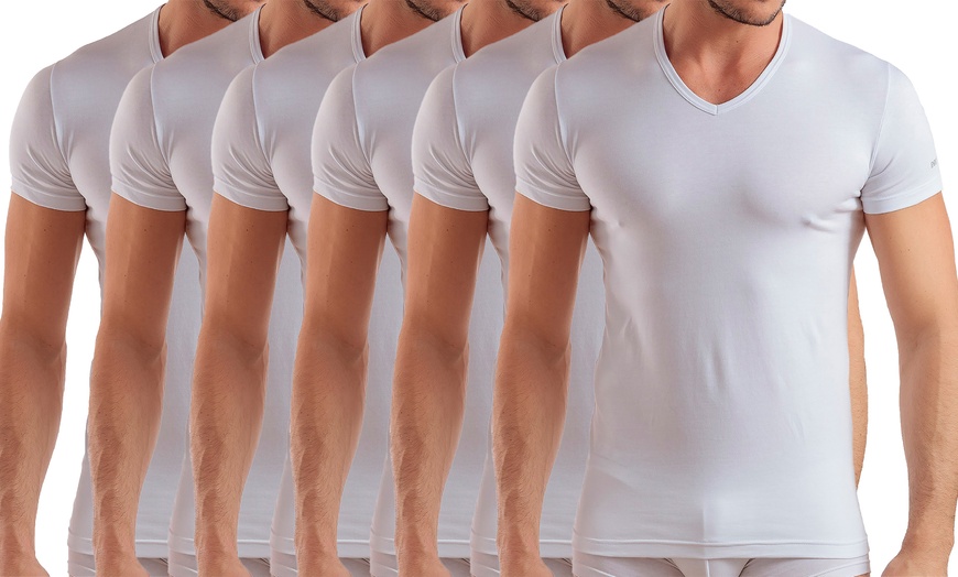 Image 9: Pack di 6 t-shirt o canotte da uomo Enrico Coveri