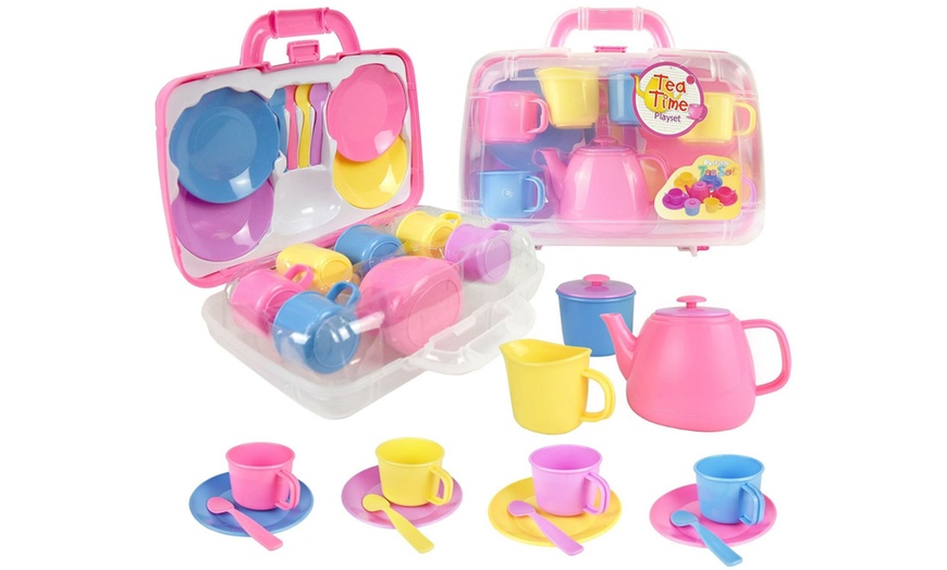 Image 12: Kids' Tea Party Play Set